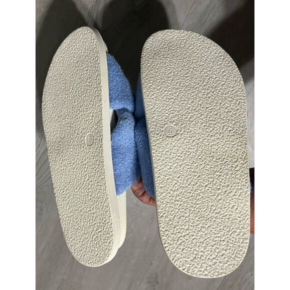 Anthropologie Maeve Womens 6 Sandals Sky Blue Terry Slide - Picture 7 of 7